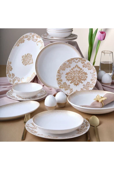 Camelia 54 Parça 12 Kişilik Yemek Takımı 6585