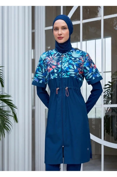 Maresiva 252308 Vela Lacivert Tam Boy Tesettür Mayo ürün görseli