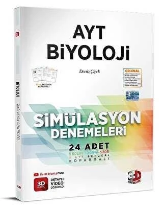 3D Ayt Biyoloji Simülasyon Denemeleri 24 Lü