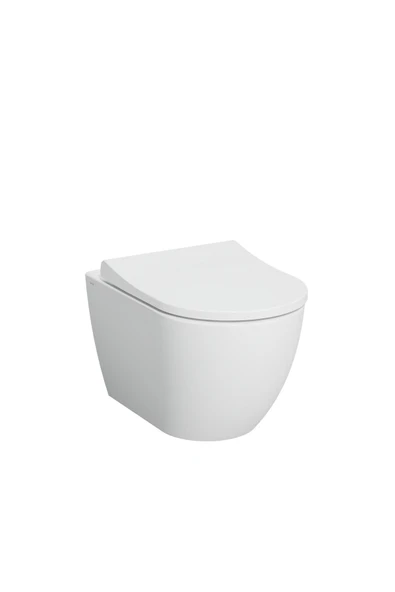 Vitra Ardea 7510B003-6345 Round Smoothflush Asma Klozet-Kapak Seti, Beyaz
