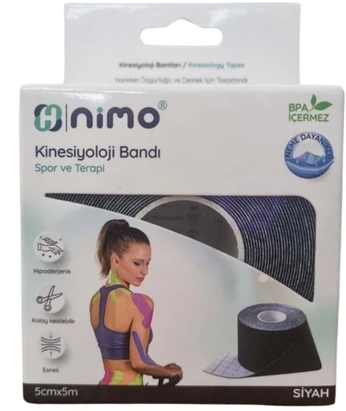 NİMO KİNESİYOLOJİ BANDI SİYAH