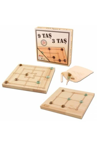 9 Taş 3 Taş Iki Oyun Bir Arada 6607