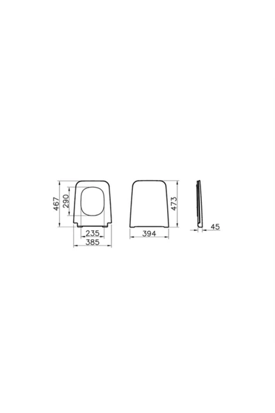 Vitra Equal Klozet Kapağı 119-003-009 Slim - Duroplast - Üstten Sıkmalı - Yavaş Kapanır - Metal Ment - 2