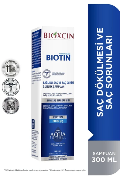 Bioxcin Biotin Şampuan 300 ml - 6
