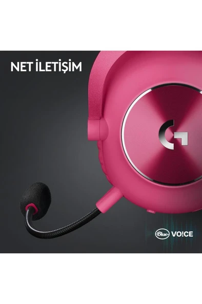 Logitech G Pro X 2 Lightspeed Pembe 7.1 Kablolu/Kablosuz Kulak Üstü Oyuncu Kulaklığı Teşhir - 7