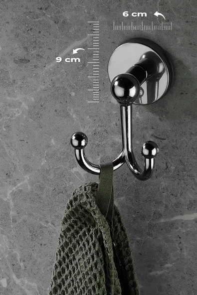 SAS Krom Kaplama Bornoz Havlu Askılğı S-112 - Resim 2