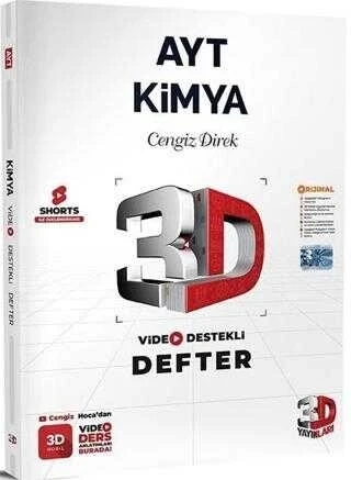 3D Ayt Kimya Video Destekli Defter Cengiz Direk