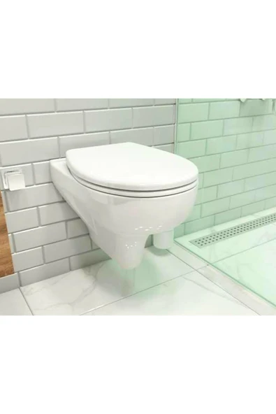 Vitra 7741B003-0850 S 10 Rim-Ex (Kanalsız) Asma Klozet - Kapak Dahil - Kapak Kodu: 23-003-001 - 4