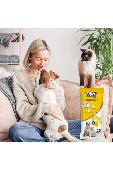 Kedi Ve Köpek Pet Kuru Yıkama Havlusu 25 Parça X 24 Lü Paket - 3