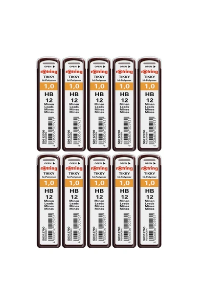 Rotring Hi Polymer Kurşun Kalem Ucu Hb 0.9 / 1.0 mm - 10 Adet