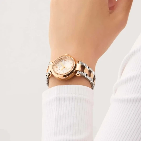 GUESS GUGW0869L2 ROSE GOLD TAŞLI KADIN KOL SAATİ - Resim 7