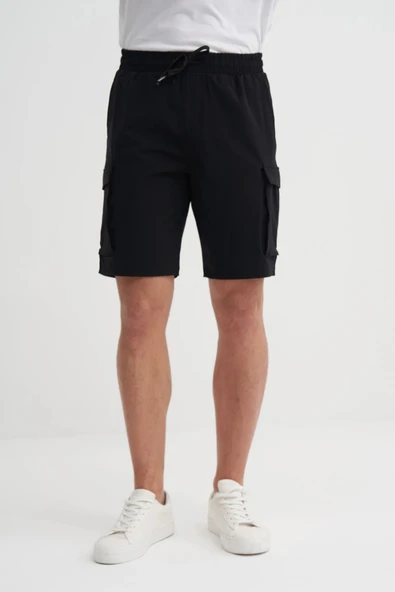 Cazador Erkek Kargo Bermuda 6006 Siyah - 3