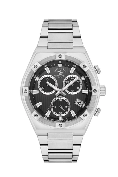 Santa Barbara Polo Racquet Club Sb.1.10583-1 Kronograf Tüm Fonksiyonları Aktif Çelik Kordonlu Suya D ürün görseli