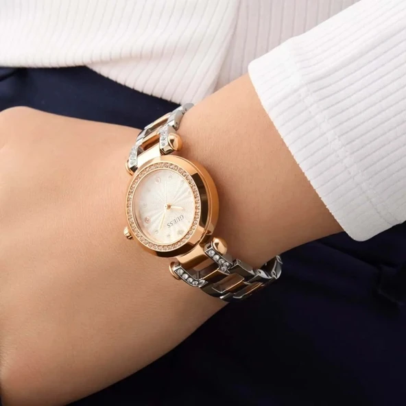 GUESS GUGW0869L2 ROSE GOLD TAŞLI KADIN KOL SAATİ - Resim 5