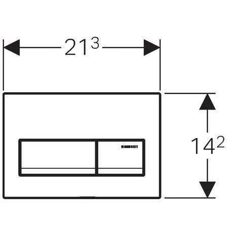 Geberit Alpha50 Kumanda Paneli Beyaz - 2