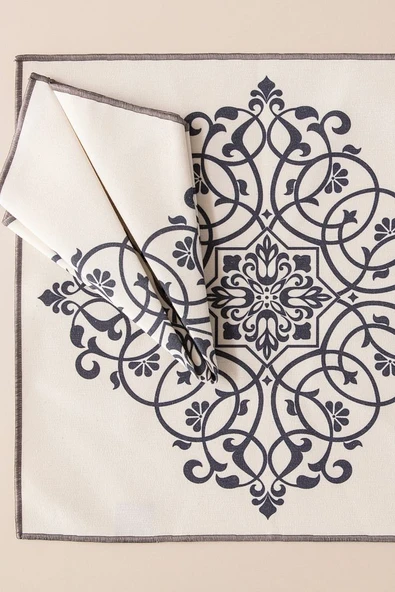 Safran Luxe, Premium Seri Sunum Peçetesi, Duck Keten Kumaş 40x40cm - 3