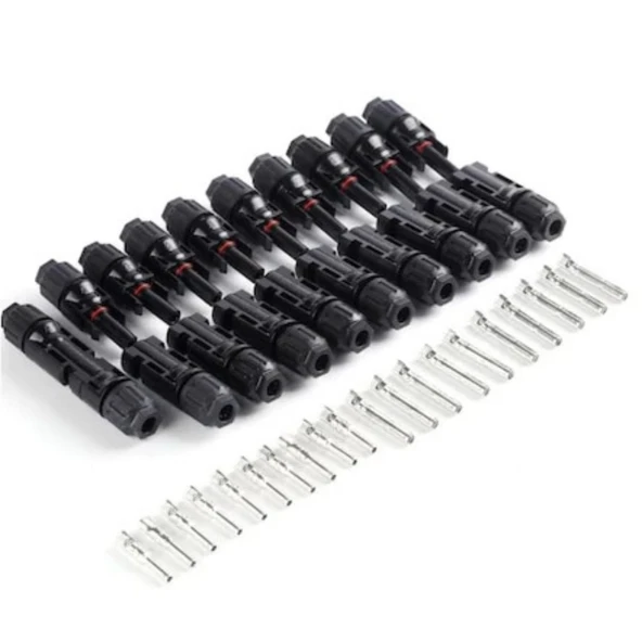 Mc4 Güneş Paneli Solar Dişi-Erkek Bağlantı Konnektörü – 10'Lu Set - Resim 2