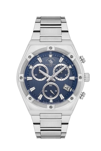 Santa Barbara Polo Racquet Club Sb.1.10583-2 Kronograf Tüm Fonksiyonları Aktif Çelik Kordonlu Suya D ürün görseli