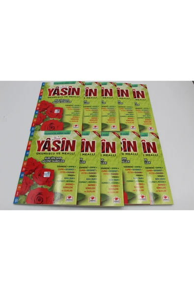Hediyelik 10 Adet Sesli Yasin-i Şerif Okunuşlu ve Mealli Orta Boy 64shf(17x24cm) - 2