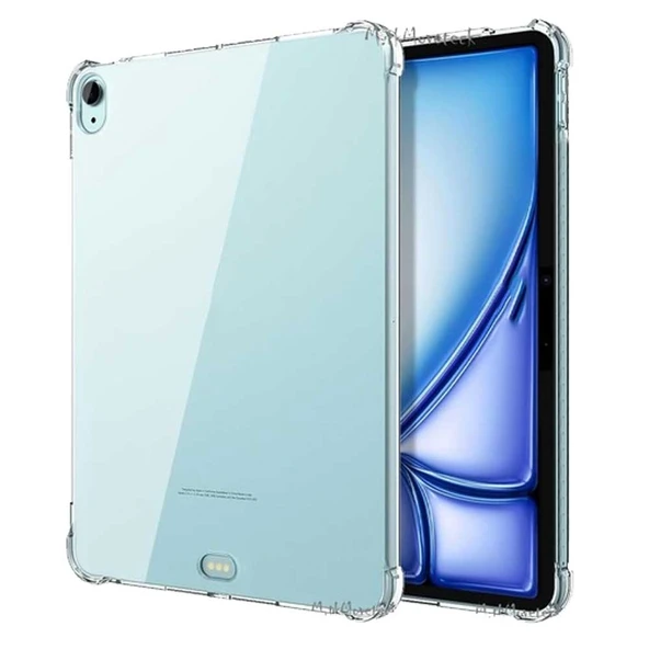 Apple iPad Air 13 M3 2025 Uyumlu A3268 A3269 Shock Darbe Emici Şeffaf Tablet Kılıfı - 2