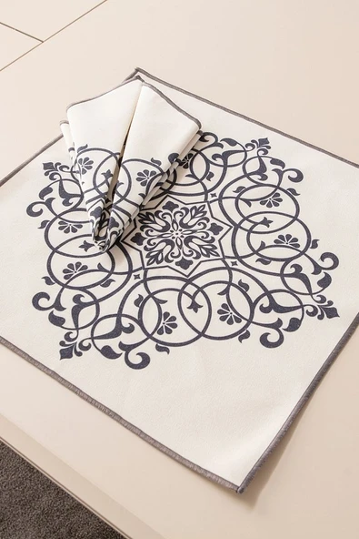 Safran Luxe, Premium Seri Sunum Peçetesi, Duck Keten Kumaş 40x40cm