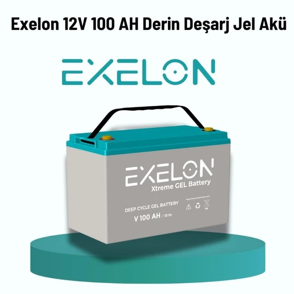 Exelon 12V 100Ah Derin Deşarj Jel Akü