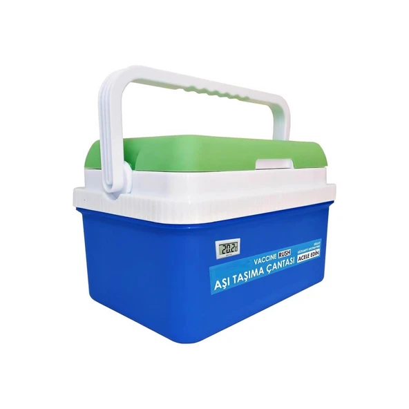 9 LT Aşı Nakil Çantası – Soğuk Zincir Taşıma Kutusu – Güvenlikli Tıbbi Termal Kutu - 2