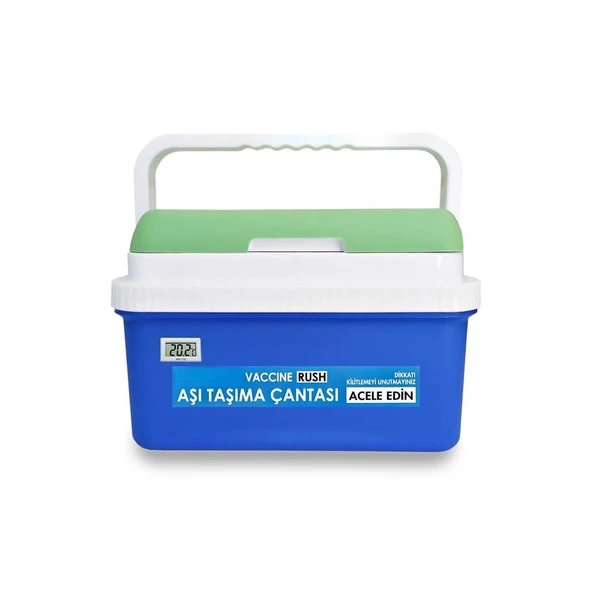 9 LT Aşı Nakil Çantası – Soğuk Zincir Taşıma Kutusu – Güvenlikli Tıbbi Termal Kutu
