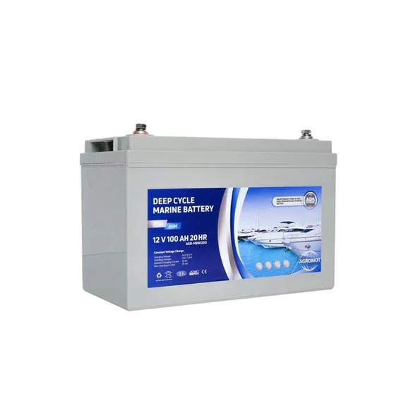 Agromot 12V 100Ah Marin Akü