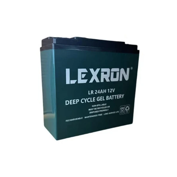 Lexron 12V 24Ah Jel Akü