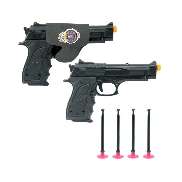 FAB 1414 2'li Silahlı Polis Oyun Seti -Prestij - 2