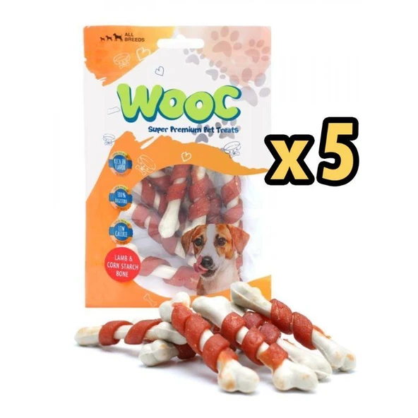Wooc Dog Kuzu Sargılı Kalsiyum Kemikli Ödül X 5 Adet ürün görseli 1