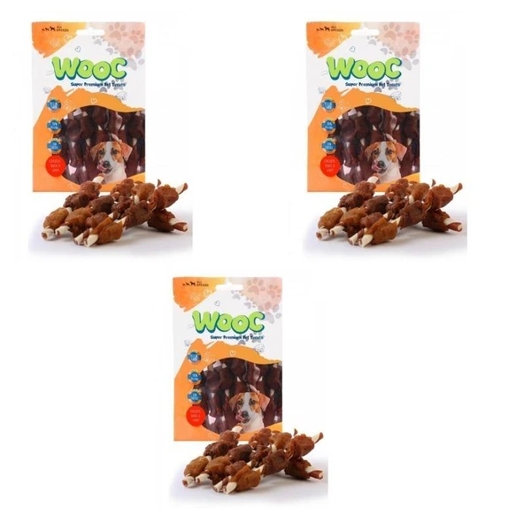 Wooc Tavuk Ördek ve Ciğer Sargılı Stick Köpek Ödülü 80 Gr  X 3 Adet ürün görseli 1