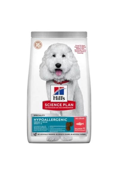 Hills Hypo Allergenic Somonlu Medium Yetişkin Köpek Maması 2,5 Kg ürün görseli 1