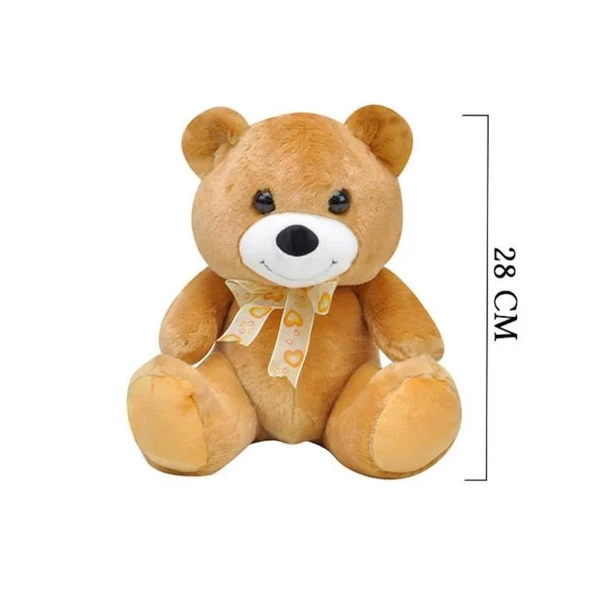1022K Göbekli Ayı 28 cm Kahverengi -Selay Oyuncak - 2