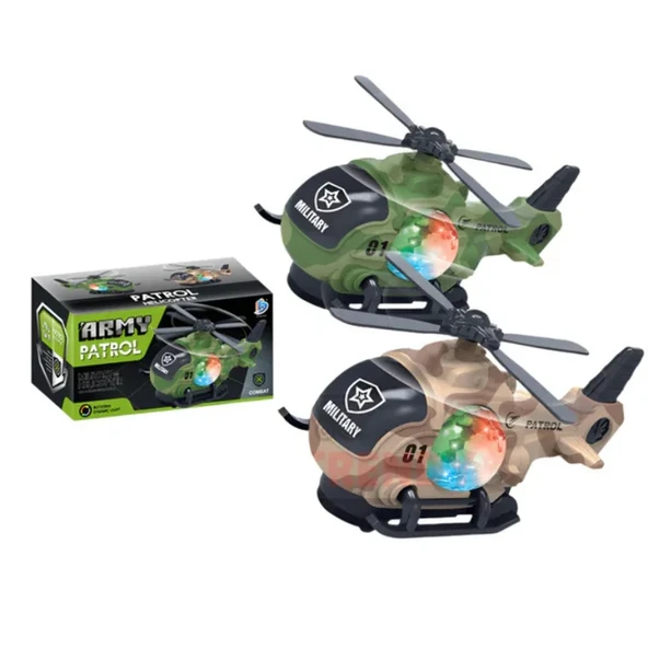 Duman Atan Sesli Işıklı Çarp Dön Askeri Helikopter
