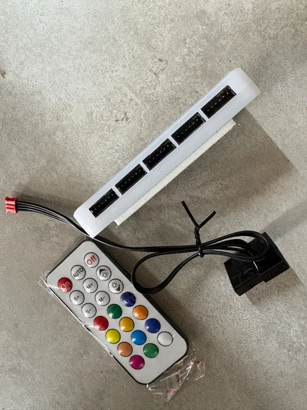 30M Rgb LED Bilgisayar Kasası Pc Soğutma Fan Kontrol - 2