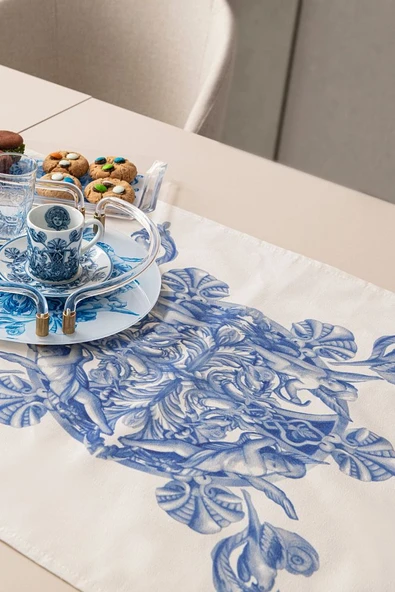 Duck Keten Runner, Azure Blue Premium Serisi, 45x140 - 6