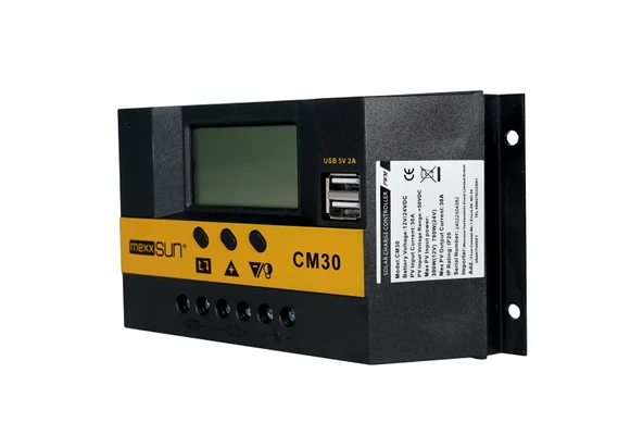 Mexxsun 30A 12/24V Şarj Kontrol Cihazı Regülatör