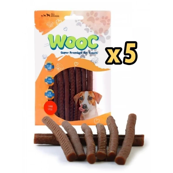 Wooc Kuzu Etli Çubuk Köpek Ödül Maması 80gr X 5 Adet ürün görseli 1