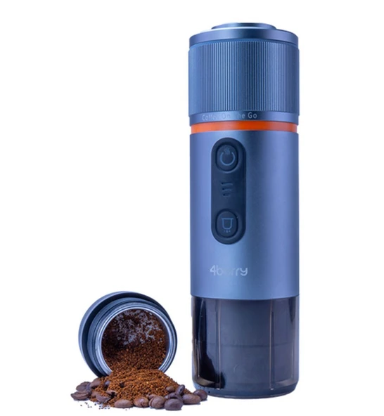 4BERYY KAHVE MAKİNESİ PRO MAX MAVİ/GRİ - 2