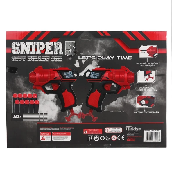 FAB 1607 Hedefli Dart Atıcı Tabanca -Prestij Oyuncak - 2