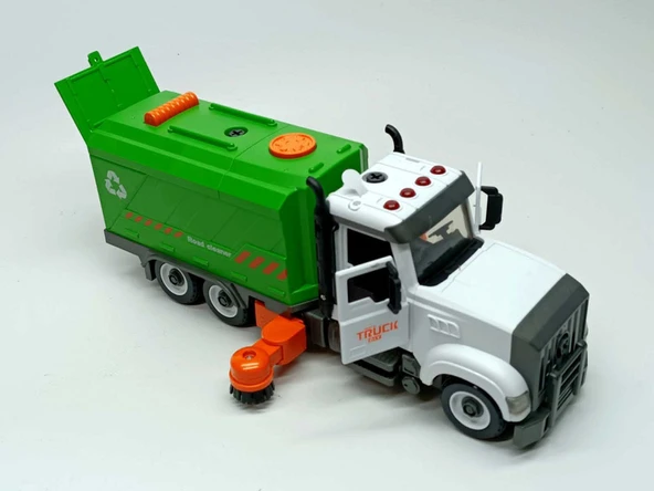 Ceren Ctoys Sesli Işıklı Pilli Sök Tak Yol Temizlik Kamyonu TW9083B - 2