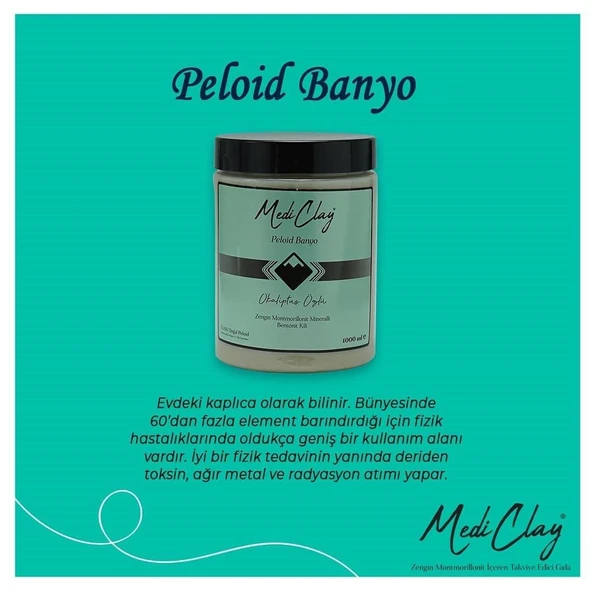 MEDİ CLAY PELOİD BANYO TERAPİSİ OKALİPTUS ÖZLÜ 1000 ML - 2
