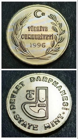 Escoines Koleksiyon 39963683a4bcd304cf 1996 Darphane Tedavül Setinden Çil Darphane jetonu ürün görseli 1