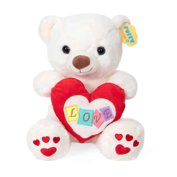 4762 Peluş Ayı Kalpli 30 cm - 10