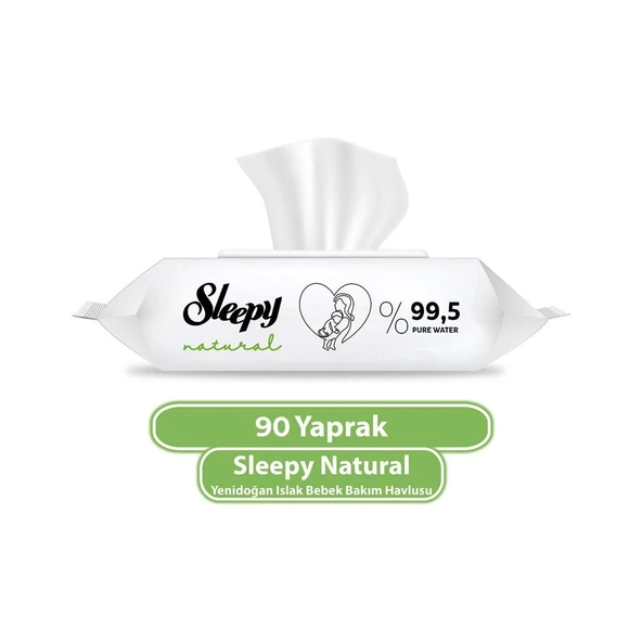 Sleepy Natural Yenidoğan Islak Mendili 90 Adet