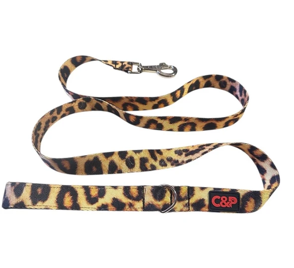 C&P Wild Leopard Köpek Gezdirme Kayışı 120 cm x 2,5 cm - 3