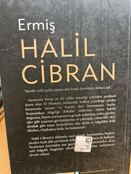 Ermiş'in Bahçesi Halil Cibran Olimpos Yayınları - 2