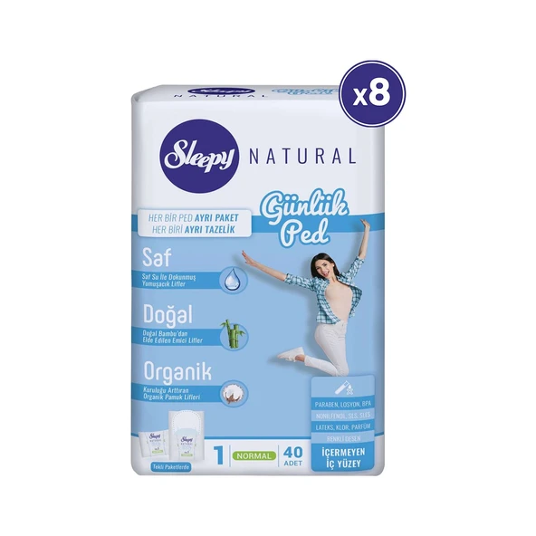 Sleepy Natural Günlük Ped Normal 8 x 40 ürün görseli